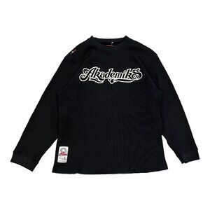 Vintage Y2K Akademiks Thermal Knit Waffle Knit Shirt Large 2000s Oversized